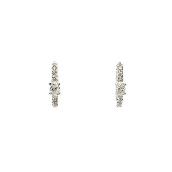 Diamond Huggie Hoop Earrings Clark's Diamond Jewelers Coeur d'Alene, ID