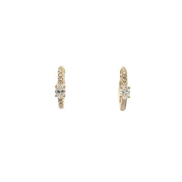 Diamond Huggie Hoop Earrings Clark's Diamond Jewelers Coeur d'Alene, ID