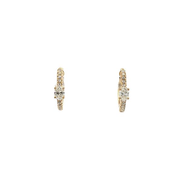 Diamond Huggie Hoop Earrings Clark's Diamond Jewelers Coeur d'Alene, ID