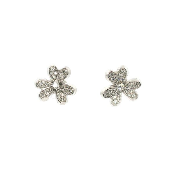 Diamond Clover Earrings Clark's Diamond Jewelers Coeur d'Alene, ID