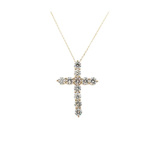 Diamond Cross in 14k Yellow Gold Clark's Diamond Jewelers Coeur d'Alene, ID