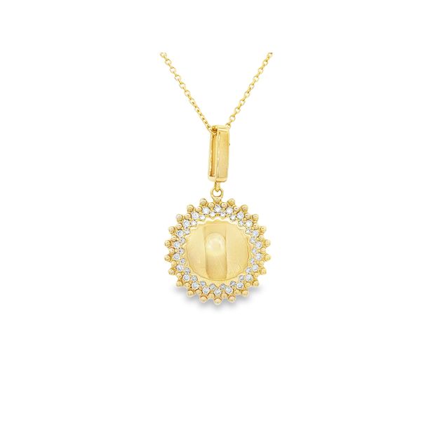 Diamond Medallion Pendant in 14k Yellow Gold Clark's Diamond Jewelers Coeur d'Alene, ID