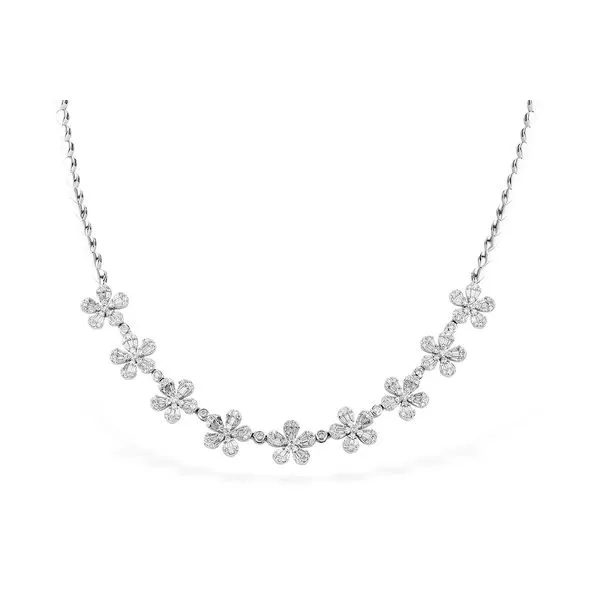 Diamond Flower Necklace Clark's Diamond Jewelers Coeur d'Alene, ID