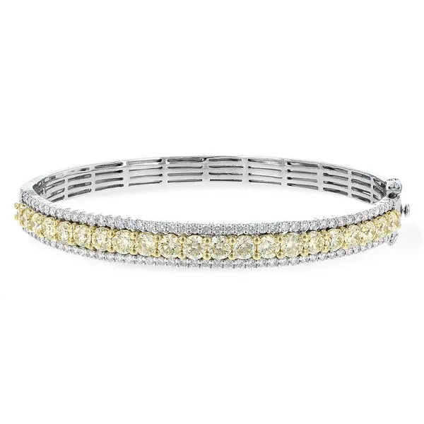 Yellow Diamond Bangle Bracelet Clark's Diamond Jewelers Coeur d'Alene, ID