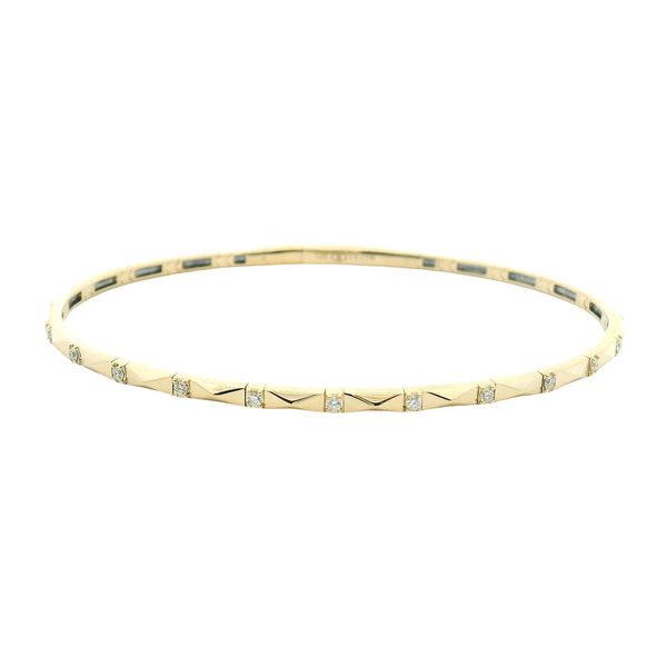 Geometric Diamond Bracelet in 14k Yellow Gold Clark's Diamond Jewelers Coeur d'Alene, ID
