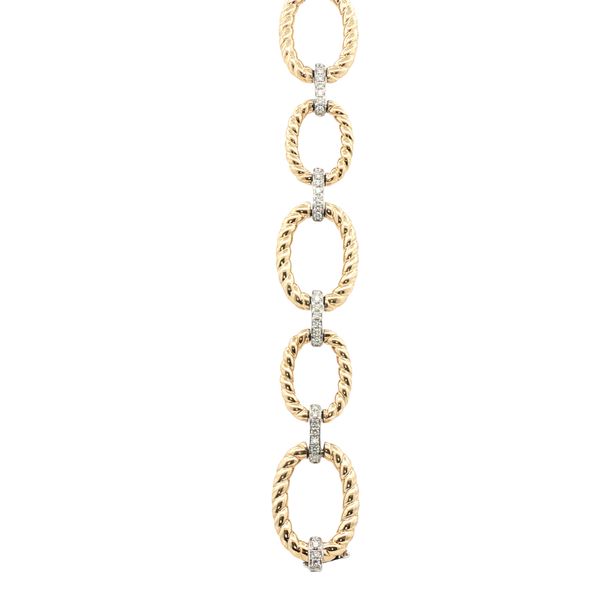 Rope Link Bracelet with Diamond Accents Clark's Diamond Jewelers Coeur d'Alene, ID