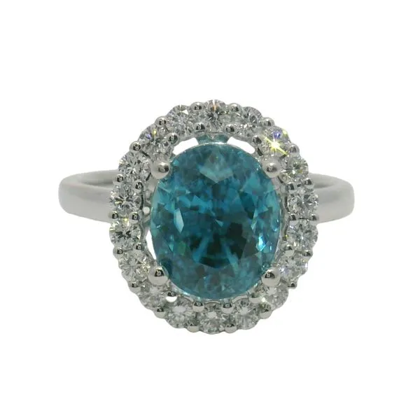 Blue Zircon Ring Clark's Diamond Jewelers Coeur d'Alene, ID