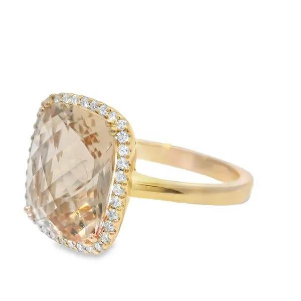 Morganite Ring Image 2 Clark's Diamond Jewelers Coeur d'Alene, ID