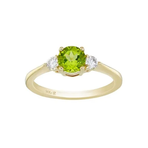 1.02ct Peridot 3-Stone Ring in 14k Yellow Gold Clark's Diamond Jewelers Coeur d'Alene, ID