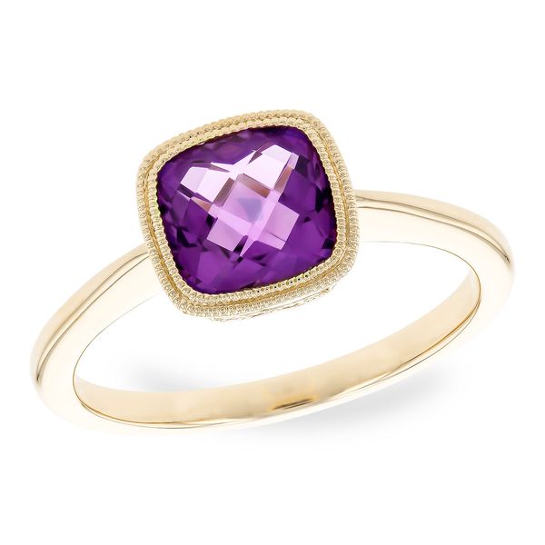 1.25ct Amethyst Ring in 14k Yellow Gold Clark's Diamond Jewelers Coeur d'Alene, ID