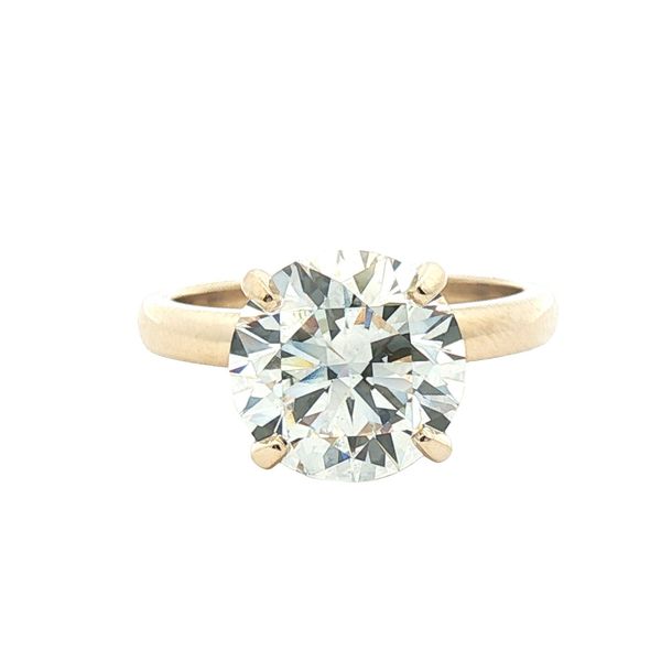 4.25ct Round Lab-Grown Diamond Solitaire in 14k Yellow Gold Clark's Diamond Jewelers Coeur d'Alene, ID