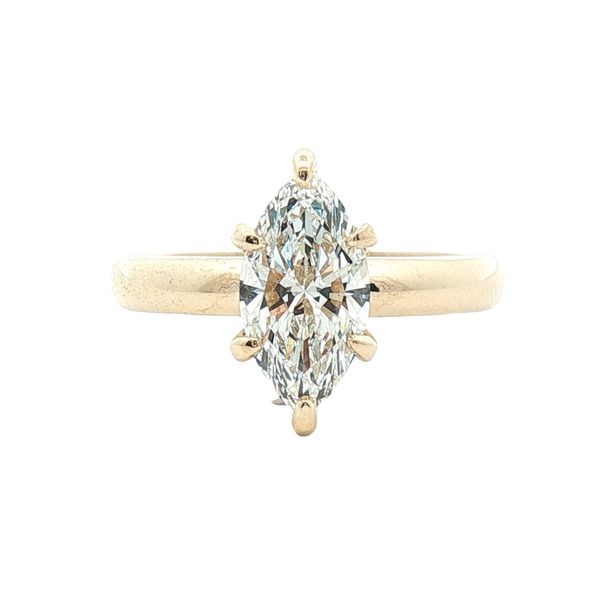 1.54ct Marquise Lab Diamond Solitaire in 14k Yellow Gold Clark's Diamond Jewelers Coeur d'Alene, ID