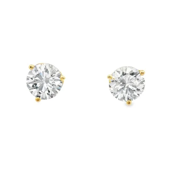 3.00cttw Lab-Grown Diamond Stud Earrings in 14k Yellow Gold Clark's Diamond Jewelers Coeur d'Alene, ID