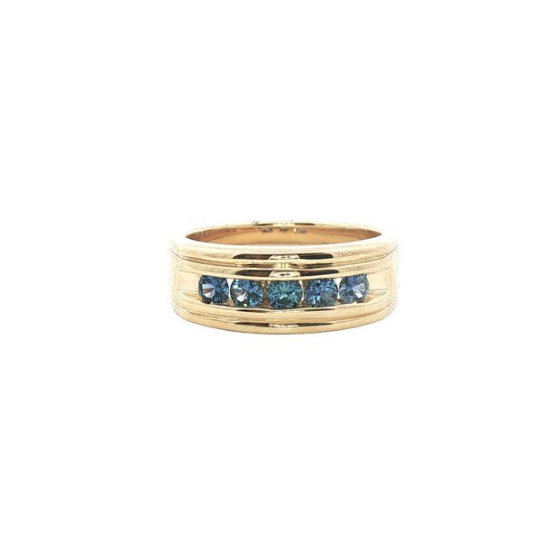Yogo Sapphire Channel Wedding Band Clark's Diamond Jewelers Coeur d'Alene, ID
