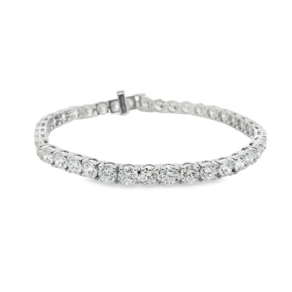 13.02cttw Lab Grown Diamond Line Bracelet in 14k White Gold Clark's Diamond Jewelers Coeur d'Alene, ID