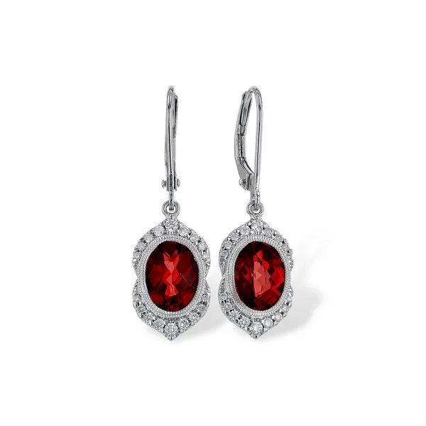 Garnet Earrings Clark's Diamond Jewelers Coeur d'Alene, ID