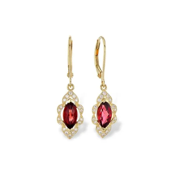 Garnet Earrings Clark's Diamond Jewelers Coeur d'Alene, ID