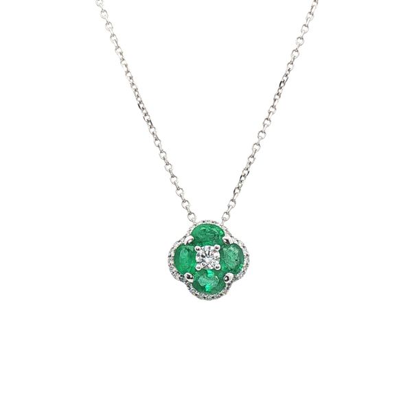 Emerald Clover Pendant Clark's Diamond Jewelers Coeur d'Alene, ID