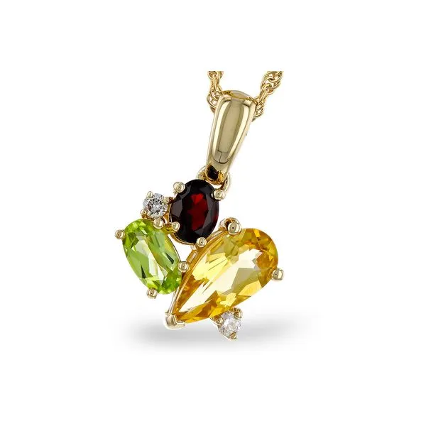 Semi-Precious Gemstone Necklace in 14k Yellow Gold Clark's Diamond Jewelers Coeur d'Alene, ID