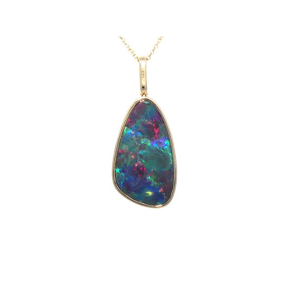 Australian Opal Doublet Pendant Clark's Diamond Jewelers Coeur d'Alene, ID