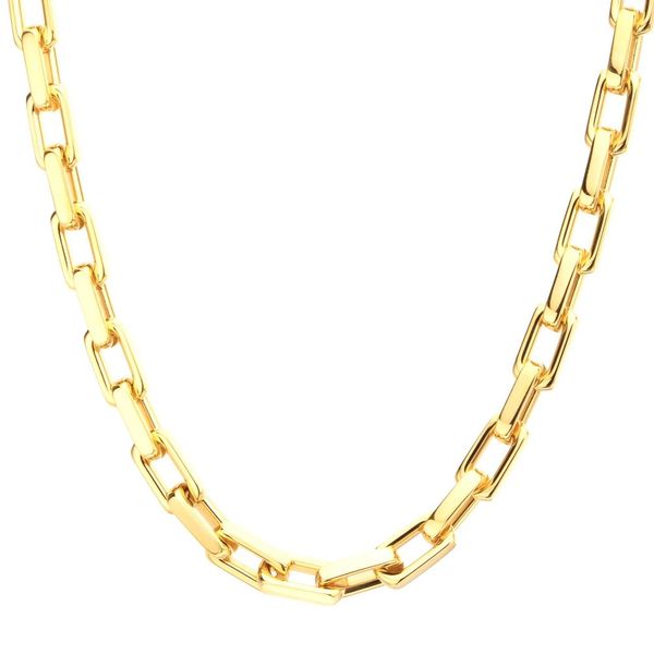 Gold Plated Paperclip Chain - 22
