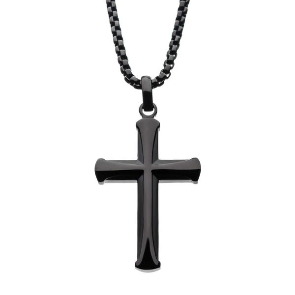 Black Apostle Cross Pendant - 24