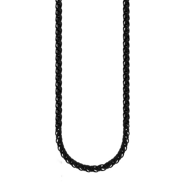 Black Round Wheat Chain - 24