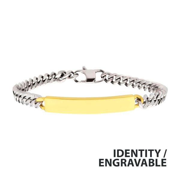 Steel ID Bracelet Clark's Diamond Jewelers Coeur d'Alene, ID