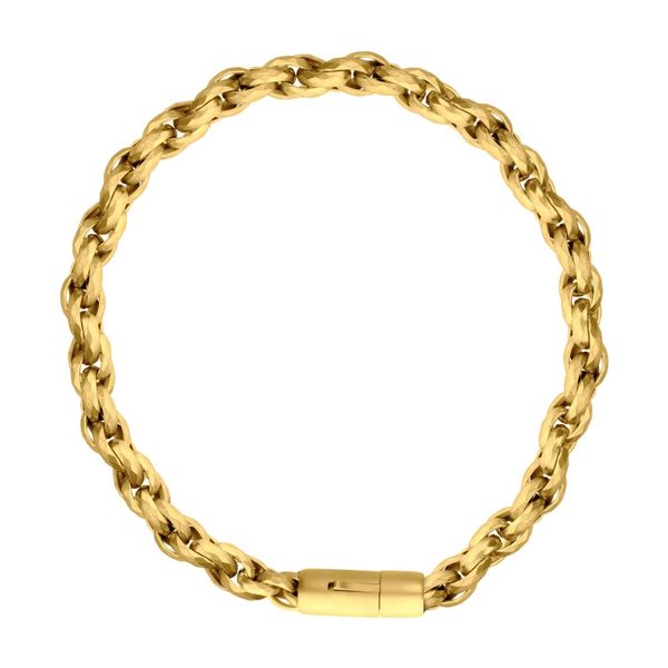 Gold Plated Rope Chain Bracelet Clark's Diamond Jewelers Coeur d'Alene, ID