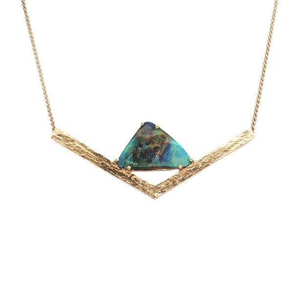 Australian Boulder Opal Hammered 