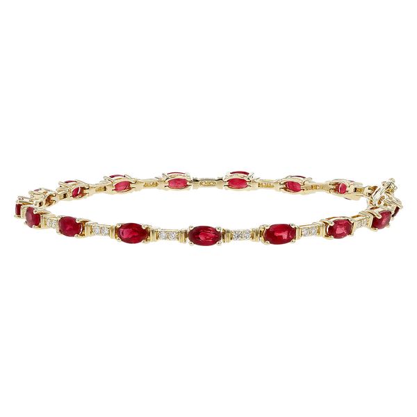 Ruby Bracelet in 14k Yellow Gold Clark's Diamond Jewelers Coeur d'Alene, ID