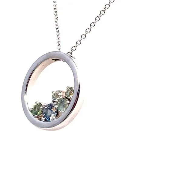 Sapphire Necklace Image 3 Clark's Diamond Jewelers Coeur d'Alene, ID