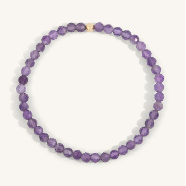 Amethyst Bead Bracelet - 4MM Clark's Diamond Jewelers Coeur d'Alene, ID