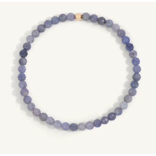 Tanzanite Bead Bracelet - 4MM Clark's Diamond Jewelers Coeur d'Alene, ID