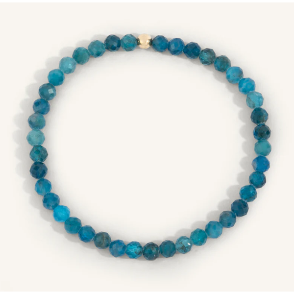 Apatite Gemstone Bead Bracelet - 4MM Clark's Diamond Jewelers Coeur d'Alene, ID