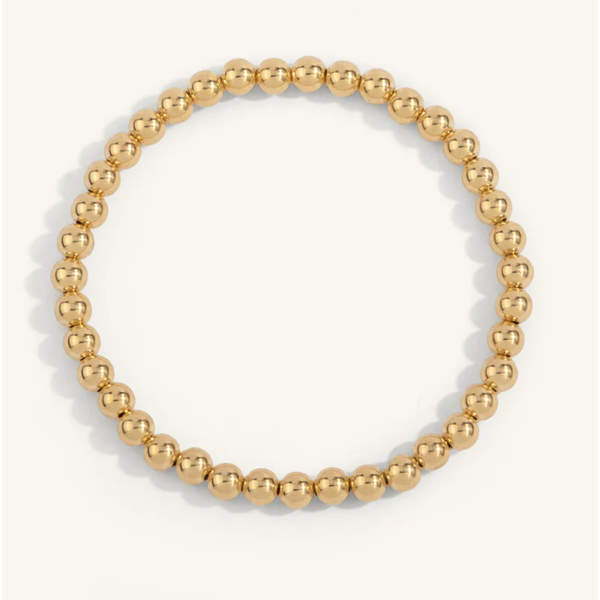 14kt Gold Filled Shine Bright Bead Bracelet - 5MM Clark's Diamond Jewelers Coeur d'Alene, ID