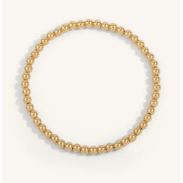 14kt Gold Filled Shine Bright Bead Bracelet - 4MM Clark's Diamond Jewelers Coeur d'Alene, ID