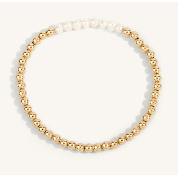 Pearl June Birthstone Bar Bead Bracelet - 4MM Clark's Diamond Jewelers Coeur d'Alene, ID