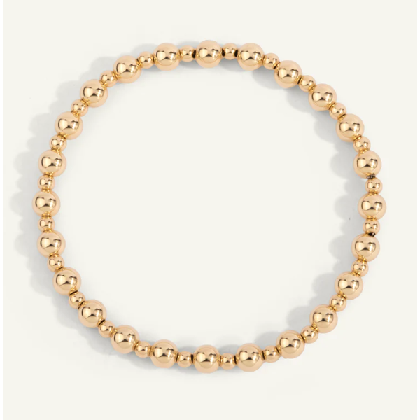 5mm and 3mm 14kt Gold Filled Bead Bracelet Clark's Diamond Jewelers Coeur d'Alene, ID