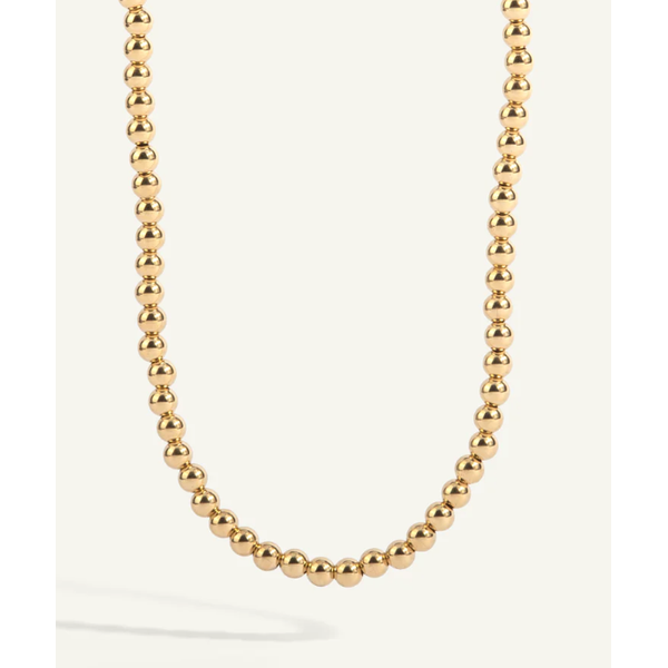 Gold Filled Bead Necklace 15-18