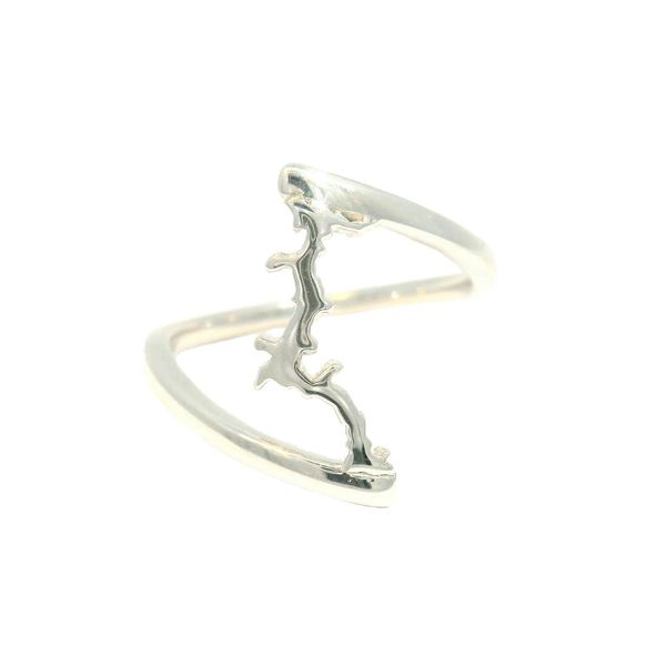 10k White Gold Coeur d'Alene Lake Ring - Size 8 Clark's Diamond Jewelers Coeur d'Alene, ID