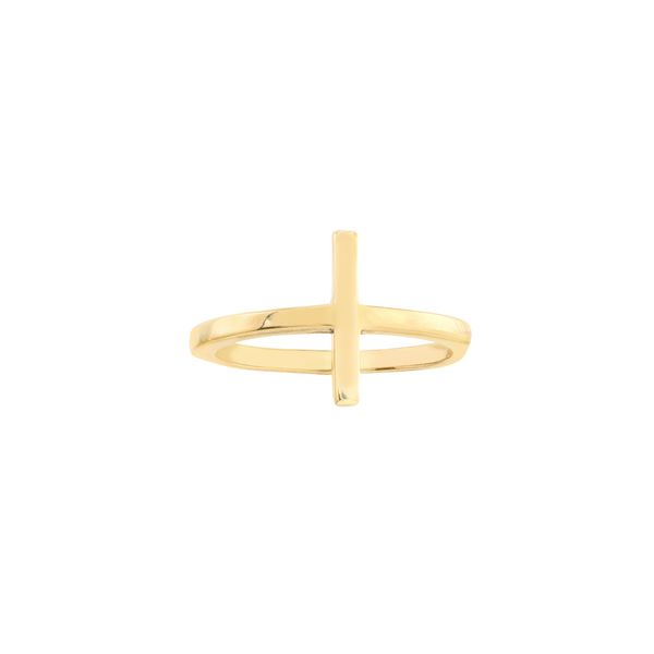 Gold Plated Cross Ring Clark's Diamond Jewelers Coeur d'Alene, ID