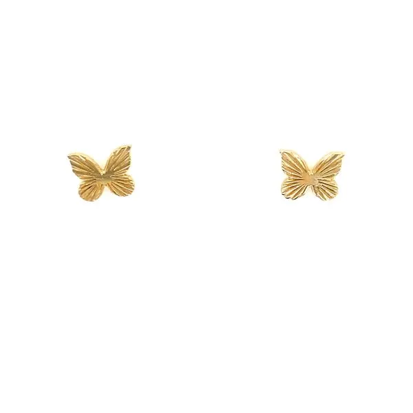 Gold Butterfly Earrings Clark's Diamond Jewelers Coeur d'Alene, ID