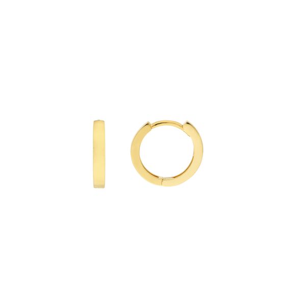 11mm Huggie Hoop Earrings in 14k Yellow Gold Clark's Diamond Jewelers Coeur d'Alene, ID