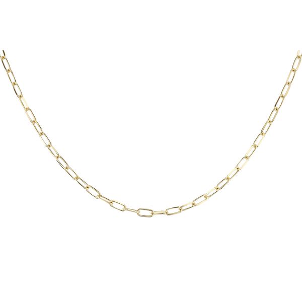 Paperclip Necklace: 3.1mm Medium-Link Design in 14k Yellow Gold Clark's Diamond Jewelers Coeur d'Alene, ID