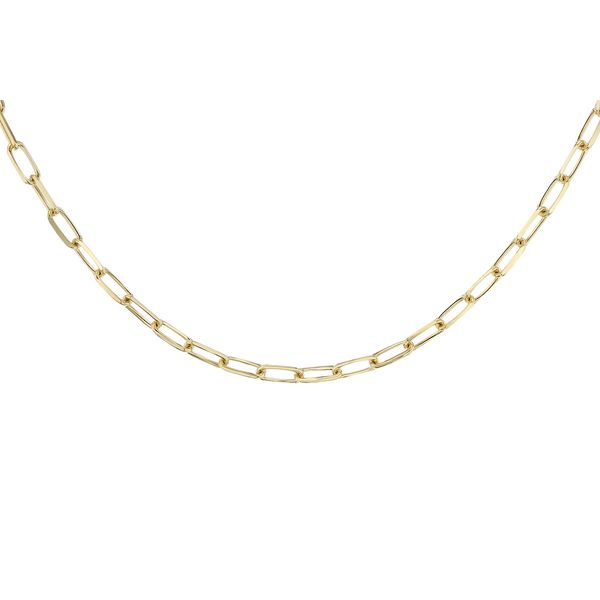 4mm Paperclip Link Bracelet in 14k Yellow Gold (8