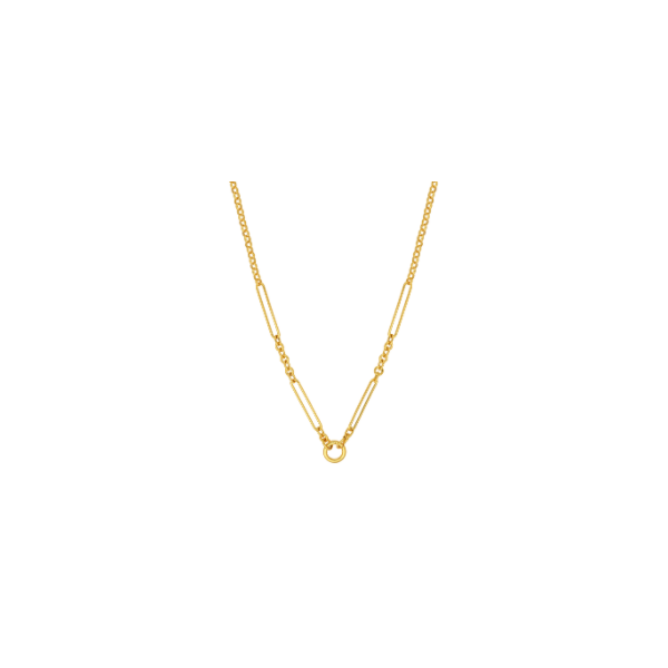 Hollow Link Gold Necklace Clark's Diamond Jewelers Coeur d'Alene, ID