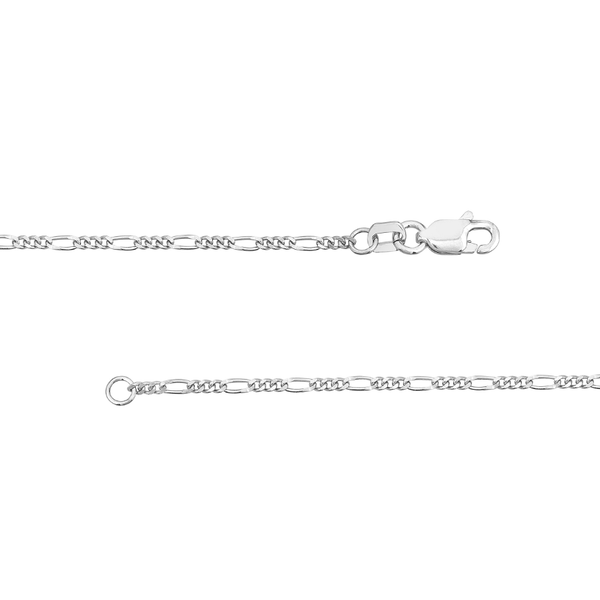 Figaro Chain Anklet in Sterling Silver Clark's Diamond Jewelers Coeur d'Alene, ID
