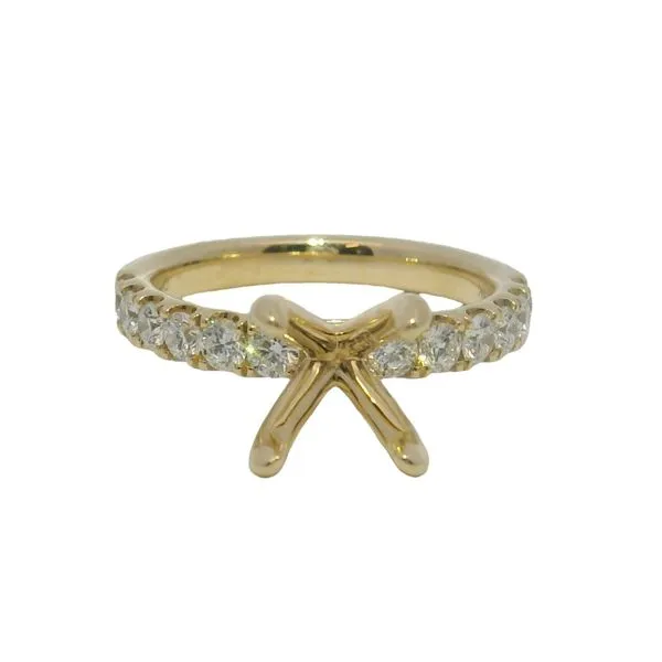 0.75cttw Diamond Semi-Mount Ring in 14k Yellow Gold Clark's Diamond Jewelers Coeur d'Alene, ID
