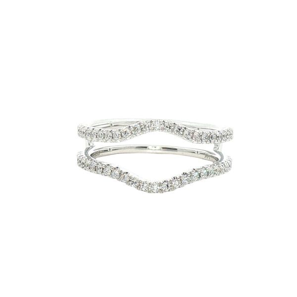 0.37cttw Diamond Curved Guard Band in 14k White Gold Clark's Diamond Jewelers Coeur d'Alene, ID